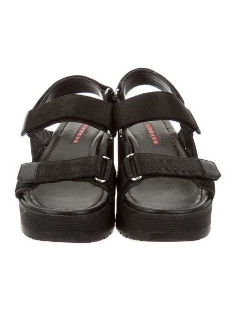 prada velcro sandals|prada platform sandals outlet.